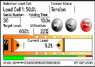 TS7000 Screen View - Test Bench