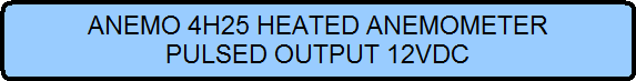 Windspeed Meter - Anemometer Heated Sensor